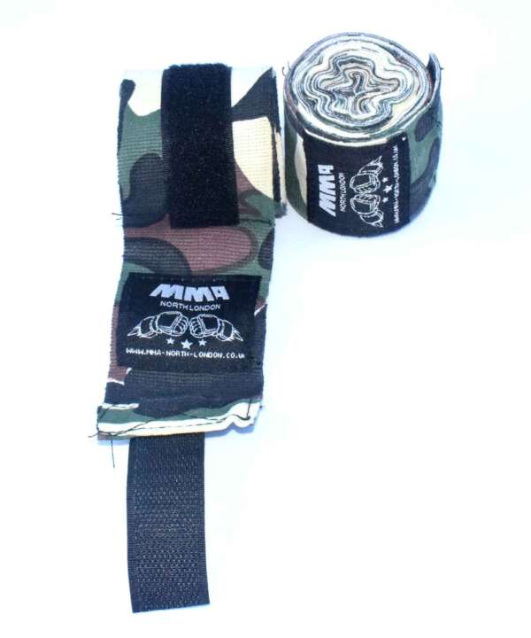 MMA Greeen Camo Boxing Hand Wraps