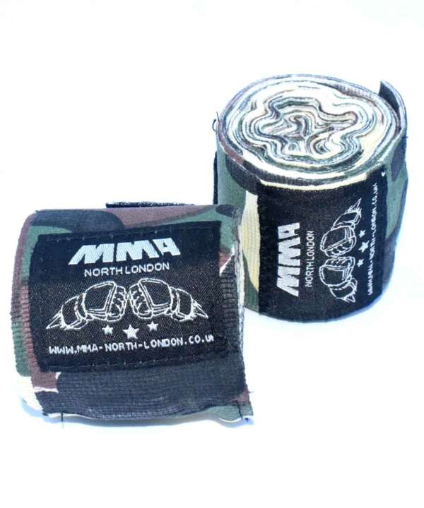 Green Camo Boxing Hand Wraps