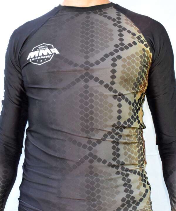 Black Snakeskin Training Top